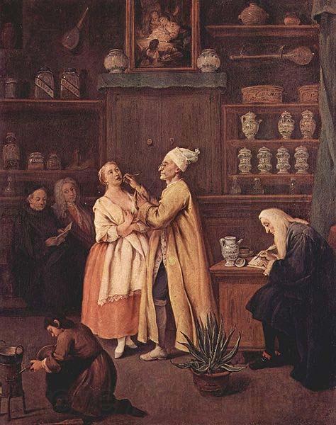 Pietro Longhi Der Apotheker France oil painting art